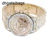 Audemar Pigue Horloge Ap Abbey Royal Oak 18k Roségoud Chrono Rechthoekige Diamant 78,75 Ct Frj