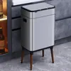 Poubelles cuisine être capteur intelligent automatique acier inoxydable pied haut 230406