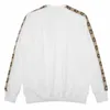 メンズフーディーズスウェットシャツデザイナー豪華な正しいバージョントレンディなブランドのguマンプリント長袖のジャックヤードセーター、秋と冬の多用途、暖かい丸い