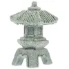 Decoraciones de jardín Torre japonesa Decoración de luz Pabellón Modelo Pagoda Bonsai Adorn Mini Estatua Paisaje de piedra Paisaje