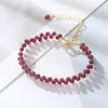 Bracelets de charme Bracelet de style forêt élégant pour femmes bijoux de mode avec une grenade tissée à la main Amethyste et Moonstone Bangle