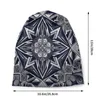 Berretti Cool Black Fire Mandala unisex inverno caldo cofano Femme cappelli lavorati a maglia berretto da sci all'aperto Boho berretti berretti per uomo donna