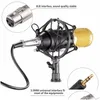 Microphones En gros Bm-800 Microphone à condensateur Microphone d'enregistrement sonore avec support de choc Radio Braodcasting pour ordinateur de bureau Drop Dh3Vh