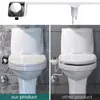 Bathroom Shower Heads Bidet Attachment UltraSlim Toilet Seat Double Nozzle Spiral Adjustable Water Pressure NonElectric Ass Sprayer With Hose 230406