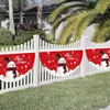 Décorations de Noël Christmas Snowman Flag Banner Joyeux Noël Décorations pour la maison 2023 Ornement de fête de Noël Natal Cadeaux Nouvel An 2023 R231106