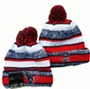 Men Knitted Cuffed Pom Houston HOU Bobble Hats Sport Knit Hat Striped Sideline Wool Warm Baseball Beanies Cap for Women A11