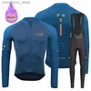 Radfahren Jersey Sets PNS Winter Thermal Fece Set Radfahren Kleidung Männer Jersey Anzug Sport Reiten Fahrrad MTB Kleidung Trägerhose Warme set Ropa Ciclismo Q231107