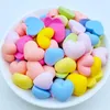 Decorative Figurines 20 Pcs Cute Cartoon Mini Heart-Shaped Flat Back Resin Cabochons Scrapbooking DIY Jewelry Craft Decoration Accessories