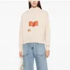 Isabel Marant Women Hoodies Sweatshirts New Casual Letter Printing Triangle Neck Top Loose Sports Long Sleeve Fleece Sweater
