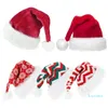 1Pc Natale Cappelli di Babbo Natale Rosso Berretto di peluche Carino Cappelli caldi per Natale Decorazioni di Capodanno Regali Navidad Noel Natal