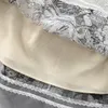 Vestido de estilo vintage de verão Carta de vestido emendado com estampa de flor em cintura embrulhada vestido sem mangas tira de vestido longo
