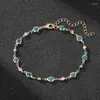 Braccialetti con ciondoli Alla moda semplice braccialetto rotondo di cristallo catena di strass per le donne braccialetto regolabile regalo di compleanno di gioielli classici