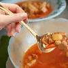 Löffel Suppe Edelstahl Ste Reis Chinesisch Japanisch Löffel Langer Griff Servieren Für Ramen Pho Wonton