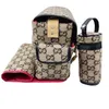 Diaper bag Waterproof Mommy diaper bag Baby Baby Zipper Brown plaid Print Sales Backpack Messenger Diaper Pile Tote Bag Fashion three-piece set Z05