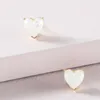 Stud Küpe Mini Abalone Kabuk Kalp Kadınlar İçin Sevgililer Günü Hediyeler Küçük Yıldız Earrigs Takı Toptan