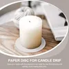 Titulares de vela Drip Protetores de papel Menorah bandeja Protetor de velas domésticas