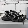 2023 New Balencigas 아홉 번째 및 10 세대 3xl 아빠 신발 더블 레이스 캐주얼 한 두꺼운 단독 복합 신발 커플 신발 달리기