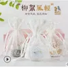 Gift Wrap Selling Creative White Catkin Leaf Lace Jewelry Drawstring Storage Bag Wedding And Party Flower Favor Bags Candy