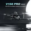 Новинка 2023 года, 8K ESC Dual HD Camar RC, выносливость 3 км, 28 минут, профессиональный дрон, бесщеточный двигатель 5G, GPS-позиционирование, интеллектуальное предотвращение препятствий на 360° V168