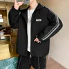 Men's Jackets Casual Spring Autumn Men's Hooded Youth Top Zipper Coats Streetwear Solid Short Windbreaker Large Size 4XL Clothing