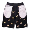 Men's Pants Xia Xin Tb Style Underwear Embroidered Dog Head Couple Pants Trendy Men's Five Piece Youth Pure Cotton Women's Clothing