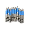 Handverktyg 1 st 1/4 "Hex magnetisk legering S2 Single Head Screwdriver Bits Anti Slip Power Längd 5cm