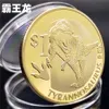 Искусство и ремесла для динозавров золотые и серебряные монеты Sierra Leone Dinosaur Coin