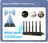 SIM-карта Router Wi-Fi6 OpenWRT 5G Wi-Fi6 1800 Мбит / с 128 МБ Флэш 256 МБ ОЗУ для 128 устройства сетки 5,8 ГГц Wi-Fi Mi-Mimo Antenna