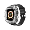 Para Apple Watch Ultra 2/Ultra AP Mod Kit Capa protetora com pulseira de borracha fluorada 49 mm