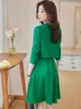 Two Piece Dress Autumn Winter Office Ladies Skirt Suit Women Black Green Beige Blue Female Business Work Wear Formal Set Blazer