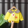 Ensembles de vêtements nouveau printemps automne enfants filles vêtements costumes mode bébé fleurs complet T-shirt pantalon enfant en bas âge survêtement