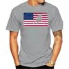 Camisetas masculinas 2023 T-shirt de algodão da moda de lazer EUA American Flag Hockey Gree Cool Skining Gift for Men Tamanho S-3xl Gyms Camisa de fitness