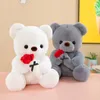 Lovely Rose Little Bear Doll Valentine's Day Confession Gift Kraming Bear Plush Toy Birthday Present