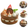 Party Decoration Simulation Cake Tabletop Decor Home Faux Artificial Dessert Model House Decorations Cheese Supplies Food