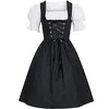 Kostymtillbehör xxxxxl xxxxl plus size kvinnors tyska dirndl klänning traditionell bayersk ölflicka oktoberfest kostymer fo288y