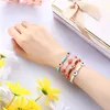 Chaîne Evil Eye Bracelets Pack Bracelet de protection élastique perlé mexicain réglable à la main brin bonne chance Mal De Ojo bracelet de cheville Amet B Amxo9