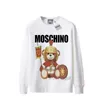 T-shirt maschile Moschino per donna Stampa grafica Perfetta di oversize Autunno Designer Women Hoodys Sports Round Neck Long Sleeve Fashionoff 20 24QO
