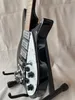 325 E-Gitarre mit Super-Tremolo-System-Brücke, metallische schwarze Farbe, hochwertige Gitarre, kostenloser Versand