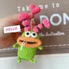 Keychains Funny Unique Knitted Sausage Mouth Design Key Holder Useful Keyrings With Storage Bag Cute Doll Pendant Gifts Toy