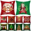 Décorations de Noël Coussin de Noël Décorations de joyeux Noël pour la maison 2023 Ornement de Noël Cadeaux de Noël Bonne année R231106