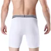 Vestuário de motocicleta nobre qualidade estendida roupa interior moda masculina confortável longo shorts esportivos tamanho grande macio ciclismo briefs