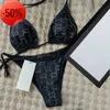 Designer Bikinis Femme Bikini Deux Pièces avec Lettre Maillots De Bain Cristal D'été Maillots De Bain Plage De Luxe Maillots De Bain Maillot De Bain Trois Points 2023g