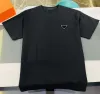 Męski projektant Pra prad t-koszulka jakość krótkiego rękawu moda i kobiety krótkie koszulki para modele bawełniane luksusowe mężczyźni ubrania hip-hopowe Tshirt