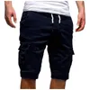 Herenshorts 2023 Zomer Outdoor Cargozak Katoen Casual Halve Broek Mid Taille Trekkoord Losse Bib Overalls Mannelijk