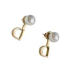 Fashional Studs Designer med bokstäver och pärlor Nya örhängen för kvinnors örhängen Personliga tillbehör Hög kvalitet