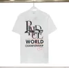 メンズTシャツデザイナーメンズレディースシャツRhude Summer Street Fashion Loose High Quality CottonsプリントビーチLuxury