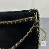 Diseñador Otoño Invierno Acolchado Bolsa de gamuza Bolsas de hombro Cadena Diamante Crossbody Hobo Cuero genuino Lady Luxury Mujer Moda Bolsos 22 Tote Embrague 7A Calidad