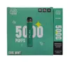 Flex Maxi 5000 Pufos Recarregável Recarregável descartável 5000 Puffs Kit de partida de cigarro eletrônico 12ml 850mAh Autorização 17 Favores