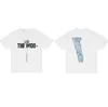 Merk Heren Big V T-shirts Pop Smoke x HDPK Faith T-shirts Mode Hip Hop Losse T-shirt met korte mouwen voor mannen en vrouwen Zomer Koppels Katoen Lager V Tees Tops Kleding