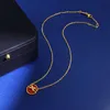 Dupe marque top qualité agate rouge croix pendentif collier boucles d'oreilles bijoux à la mode pour les femmes